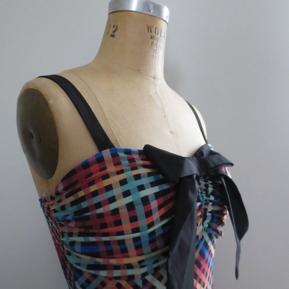 Unique Vintage Rainbow Swing Dress - NWT - Picture 3 of 10